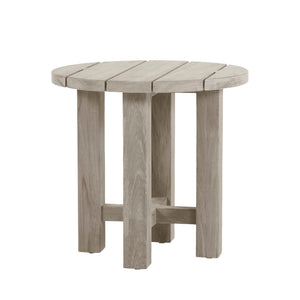 Croquet Teak Round Outdoor End Table | Summer Classics - 2836