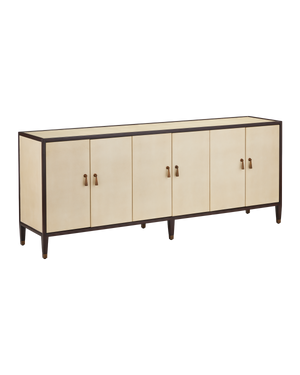 Evie Large Shagreen Credenza | Currey & Co - 3000-0338