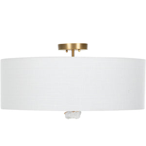 Mabel Metal Matte Antique Brass Flush Mount | Gabriella White - SCH-170495