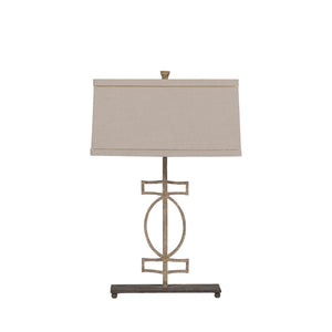 Annette Iron Antique Gold Tapered Table Lamp | Gabriella White - SCH-250155