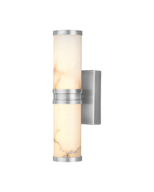 Brenham Small Nickel Wall Sconce | Currey & Co - 5800-0077