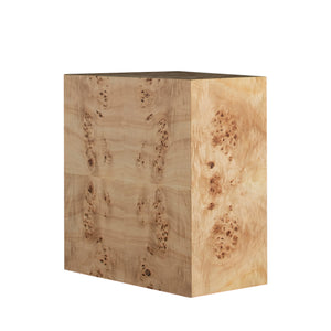Alistair Maple Burl Rectangle Side Table | Gabriella White - SCH-175524