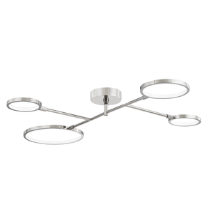 Saturn Semi Flush | Hudson Valley Lighting - 4104-PN