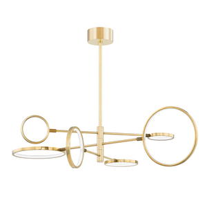 Saturn Chandelier | Hudson Valley Lighting - 4106-AGB