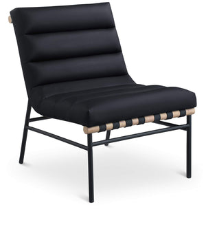 Burke Black Boucle Fabric Upholstered Accent Chair | Meridian Furniture - 411Black