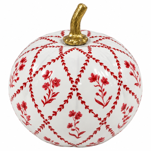 Red Garden Trellis Pumpkin