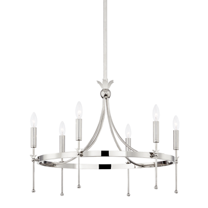 Gates Chandelier | Hudson Valley Lighting - 4327-PN