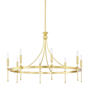 Gates Chandelier | Hudson Valley Lighting - 4338-AGB