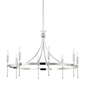 Gates Chandelier | Hudson Valley Lighting - 4338-PN