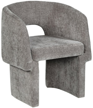 Emmet Grey Chenille Fabric Upholstered Dining / Accent Chair | Meridian Furniture - 439Grey-C