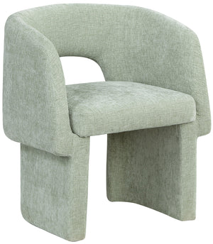 Emmet Mint Chenille Fabric Upholstered Dining / Accent Chair | Meridian Furniture - 439Mint-C
