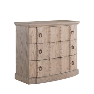 Antonio Oak Wood Chest - 3 Drawers, Light Natural Blonde | Gabriella White - SCH-175834