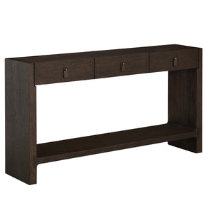 Rook Oak Rectangle Frame Console Table  - Dusk | Gabriella White - SCH-175957
