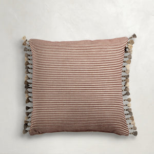 Textured Stripe Indoor Throw Pillow - Rose/Rose | Gabriella White - SCH-G102-202080