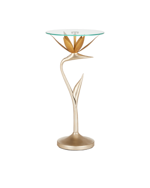 Currey & Co Paradiso Gold & Silver Accent Table | 4000-0147