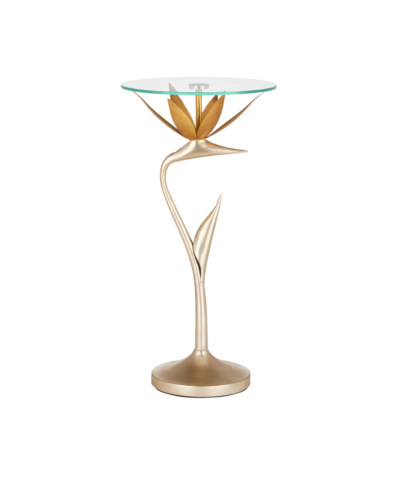 Currey & Co Paradiso Gold & Silver Accent Table | 4000-0147