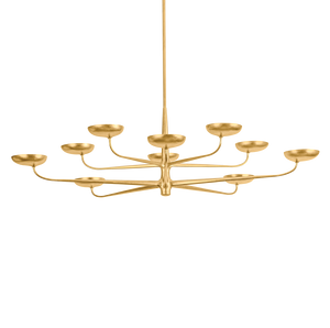 TAORMINA Chandelier - Vintage Gold Leaf | Hudson Valley Lighting - 4563-VGL