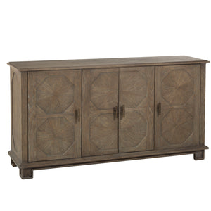 Rhodes Oak Cabinet - 3 Drawers, Charcoal | Gabriella White - SCH-155890