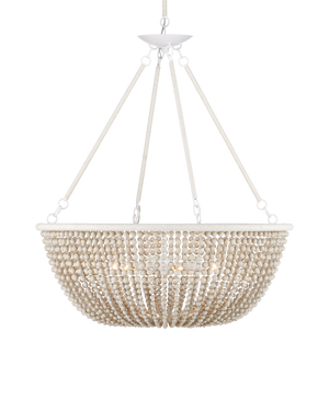 Wychwood Chandelier - White | Currey & Co - 9000-1240