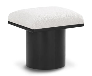 Pavilion Cream Boucle Fabric Upholstered Stool | Meridian Furniture - 466Cream-C