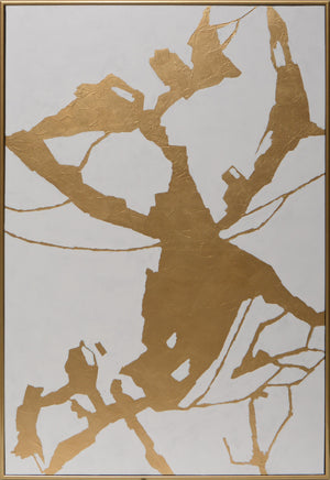 Fractured Fix - 40" X 60" - Gold Floater Frame | Sunpan Furniture - A0199