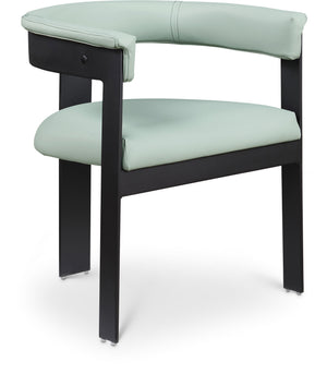 Romeo Mint Green Vegan Leather Upholstered Dining Chair (Set of 2) | Meridian Furniture - 470Mint-C