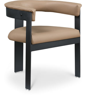Romeo Tan Vegan Leather Upholstered Dining Chair (Set of 2) | Meridian Furniture - 470Tan-C