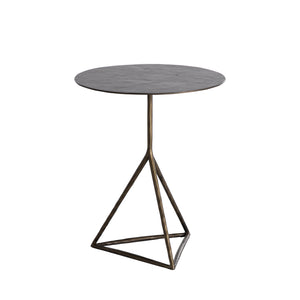 Napier Iron Round Frame Side Table | Gabriella White - SCH-175092