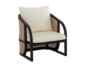 Palermo Lounge Chair - Charcoal - Stinson Cream | Sunpan Furniture - 111044