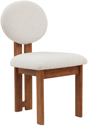 Napa Cream Boucle Fabric Upholstered Dining Chair (Set of 2) | Meridian Furniture - 489Cream-C