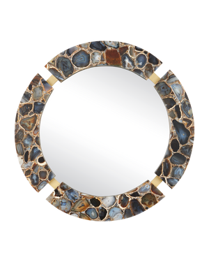 Malaga Round Mirror | Currey & Co - 1000-0184