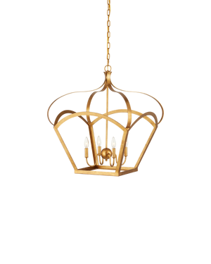 Coronet Gold Lantern | Currey & Co - 9000-1487