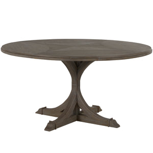 Adams Mindi Veneer Round Pedestal Dining Table - Vintage Gray | Gabriella White - SCH-167235