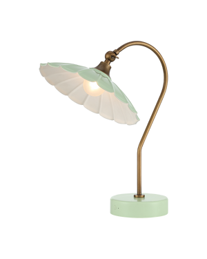 Springe Green Cordless Table Lamp | Currey & Co - 6700-0030