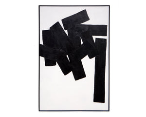 Building Blocks - 48" X 72" - Black Floater Frame | Sunpan Furniture - A0225