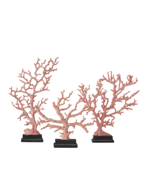 Currey & Co Large Red Coral Branches Set of 3 | 1200-0436
