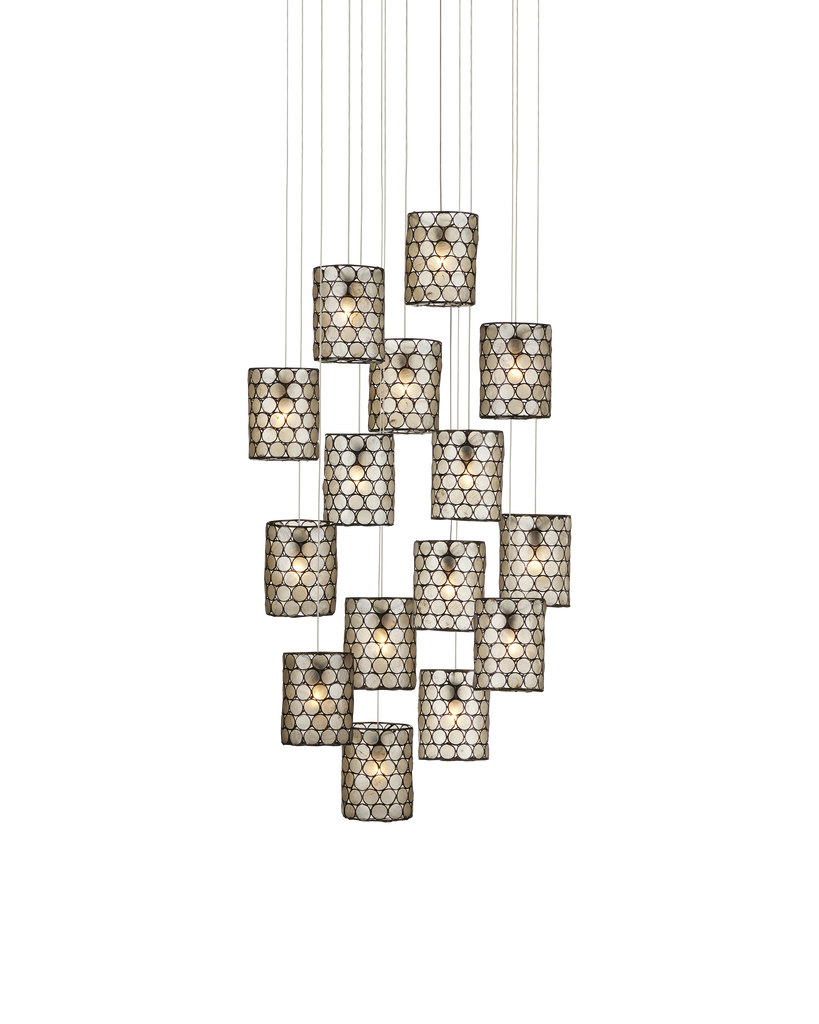 Currey & Co Regatta 15-Light Round Multi-Drop Pendant | 9000-1050