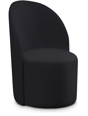 Hautely Black Boucle Fabric Upholstered Accent / Dining Chair | Meridian Furniture - 528Black