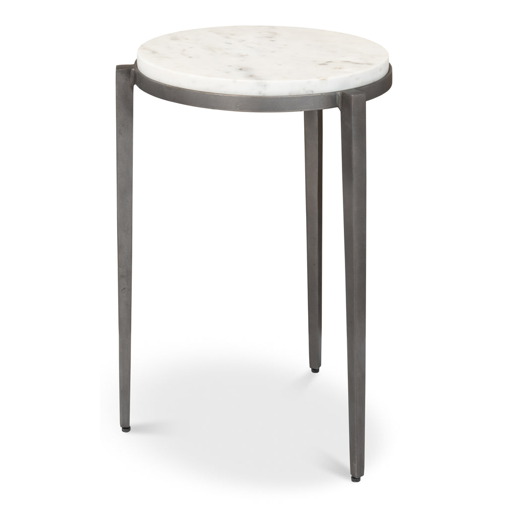 Gabi Marble Top Side Table | Sarreid Ltd - 53373
