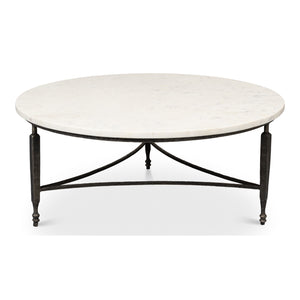 Mykos Round Coffee Table | Sarreid Ltd - 53805