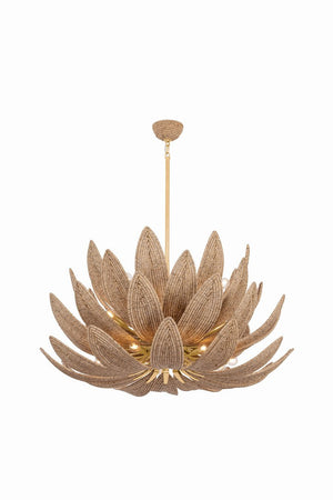 Varanasi Chandelier - Vintage Gold Leaf | Corbett Lighting - 539-42-VGL