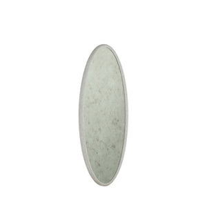 Daxon Oval Full-Length Mirror - Textured White | Gabriella White - SCH-175394