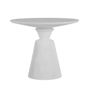 Fisher Cast Stone Round Outdoor Table - Natural Stone | Summer Classics - 1380101