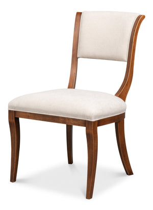 Trophy Elegant Side Chair, Noce Anticato | Sarreid - 54181-NATV