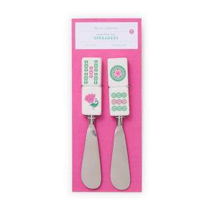 Set of 2 Mahjong Spreaders on Gift Card | Two's Company - 55206