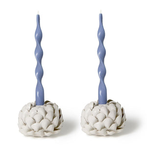 Set of 2 Sea Shell Bud Vases / Taper Candleholders | Two's Company - 55459
