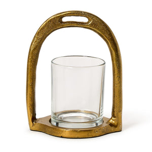 Horseshoe Tealight Candleholder with Removable Glass | Two's Company - 55478