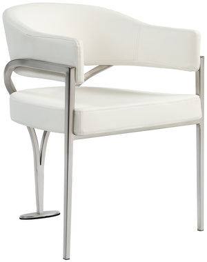 Madelyn Cream Velvet Upholstered Dining Chair (Set of 2) | Meridian Furniture - 554Cream-C