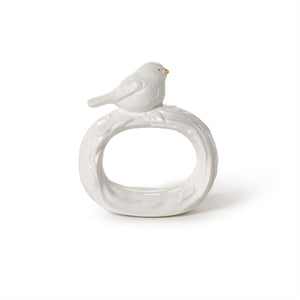 Set of 4 Bird Napkin Rings in Gift Box | Two's Company - 55511