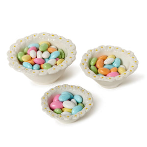 Set of 3 Daisy Bowls | Two's Company - 55564